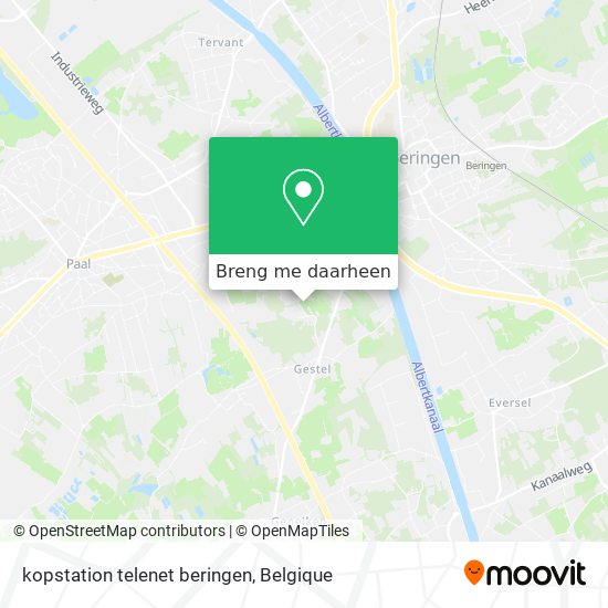 kopstation telenet beringen kaart