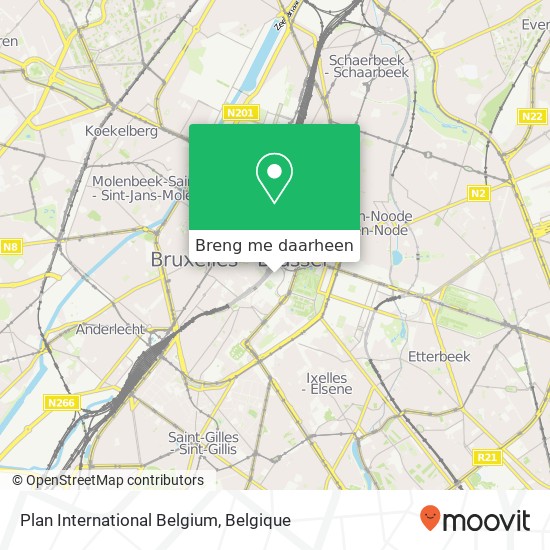 Plan International Belgium kaart