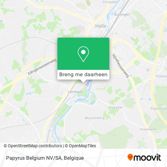 Papyrus Belgium NV/SA kaart