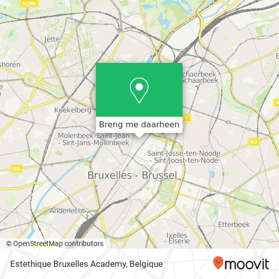 Estethique Bruxelles Academy kaart