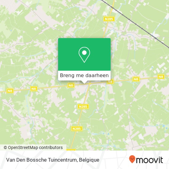 Van Den Bossche Tuincentrum kaart