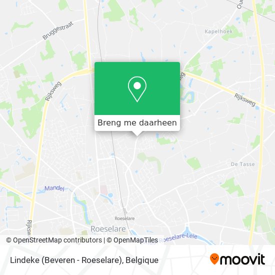 Lindeke (Beveren - Roeselare) kaart
