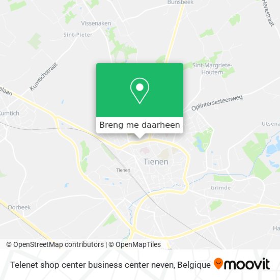 Telenet shop center business center neven kaart
