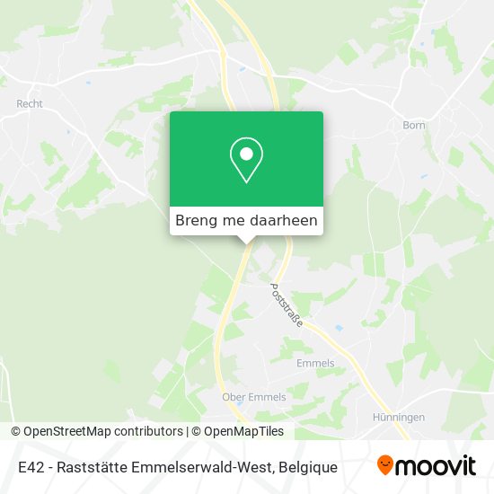 E42 - Raststätte Emmelserwald-West kaart