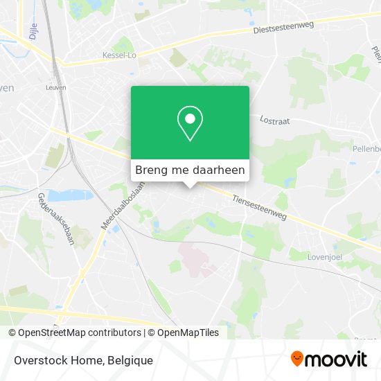Overstock Home kaart