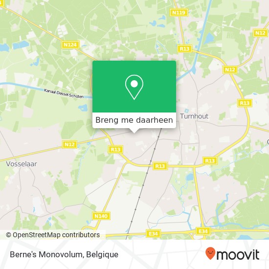 Berne's Monovolum kaart