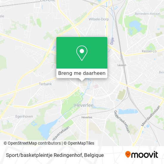Sport / basketpleintje Redingenhof kaart