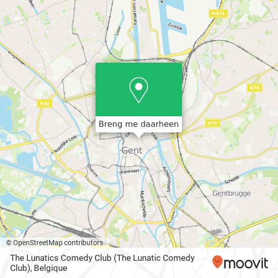 The Lunatics Comedy Club kaart