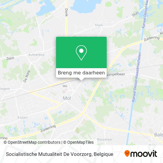 Socialistische Mutualiteit De Voorzorg kaart