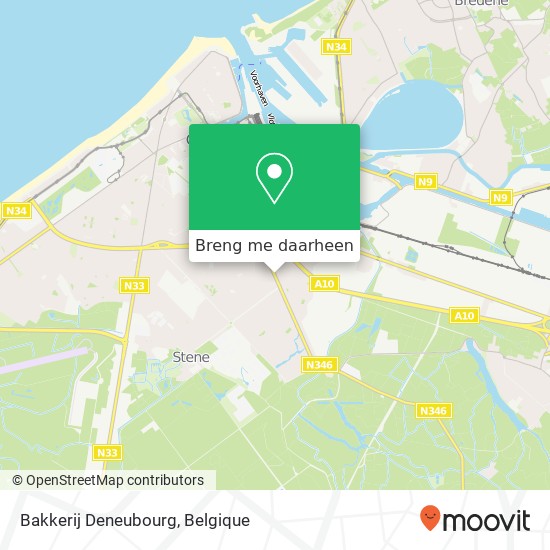 Bakkerij Deneubourg kaart