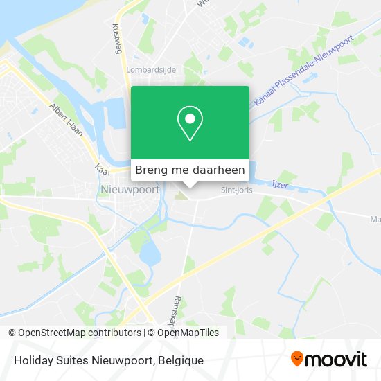 Holiday Suites Nieuwpoort kaart