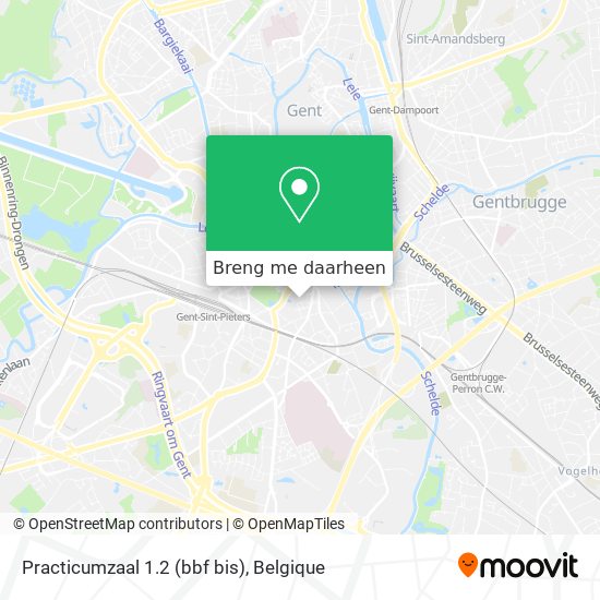 Practicumzaal 1.2 (bbf bis) kaart