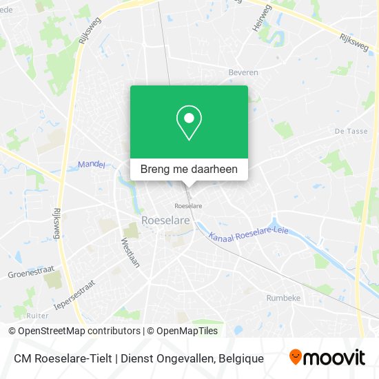 CM Roeselare-Tielt | Dienst Ongevallen kaart