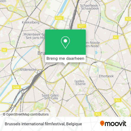 Brussels international filmfestival kaart