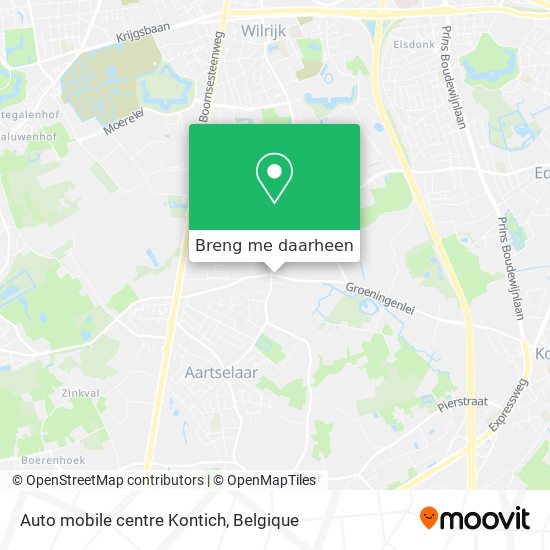 Auto mobile centre Kontich kaart