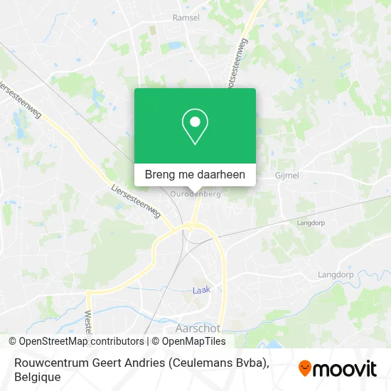 Rouwcentrum Geert Andries (Ceulemans Bvba) kaart