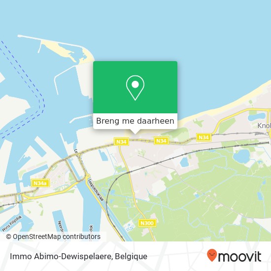 Immo  Abimo-Dewispelaere kaart