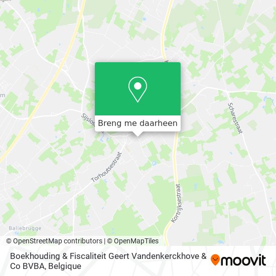 Boekhouding & Fiscaliteit Geert Vandenkerckhove & Co BVBA kaart