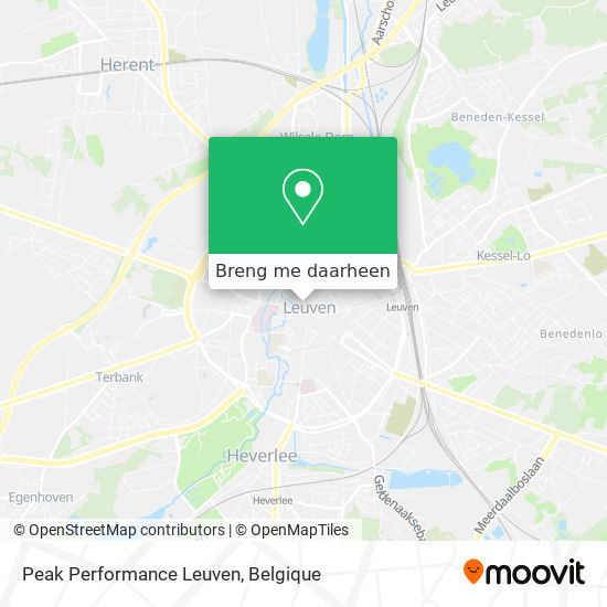 Peak Performance Leuven kaart