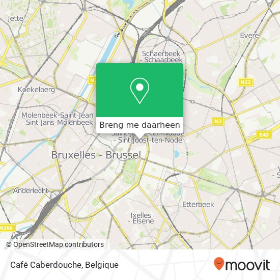 Café Caberdouche kaart