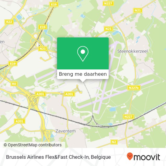 Brussels Airlines Flex&Fast Check-In kaart