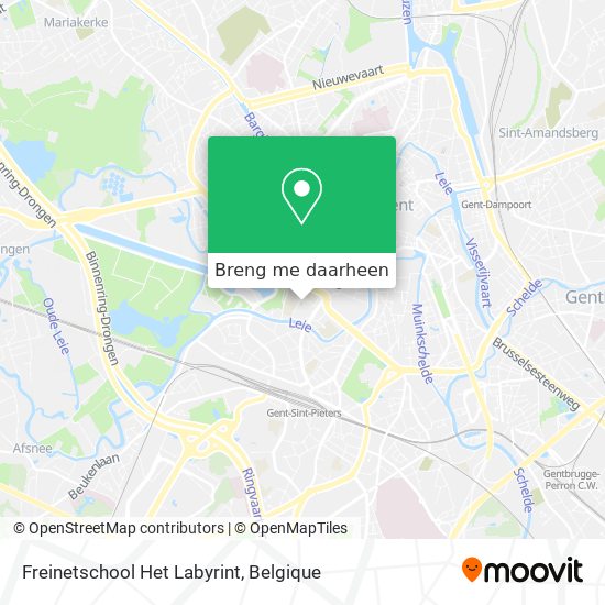 Freinetschool Het Labyrint kaart