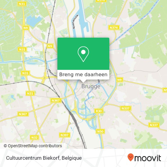 Cultuurcentrum Biekorf kaart