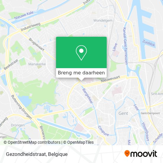 Gezondheidstraat kaart