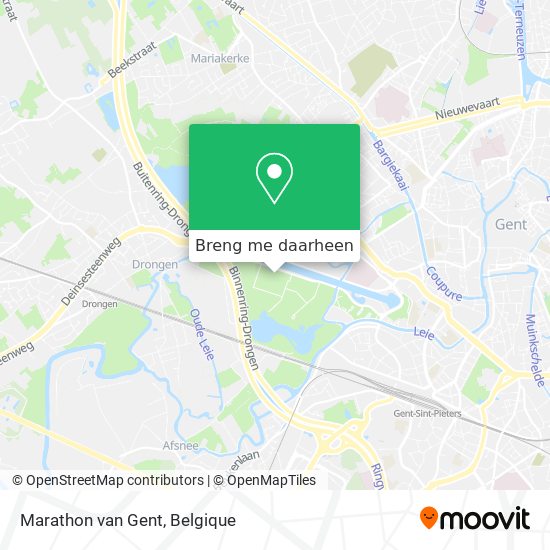 Marathon van Gent kaart