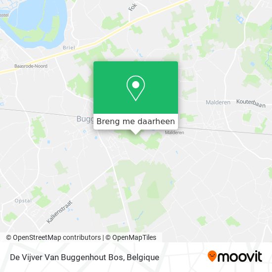 De Vijver Van Buggenhout Bos kaart