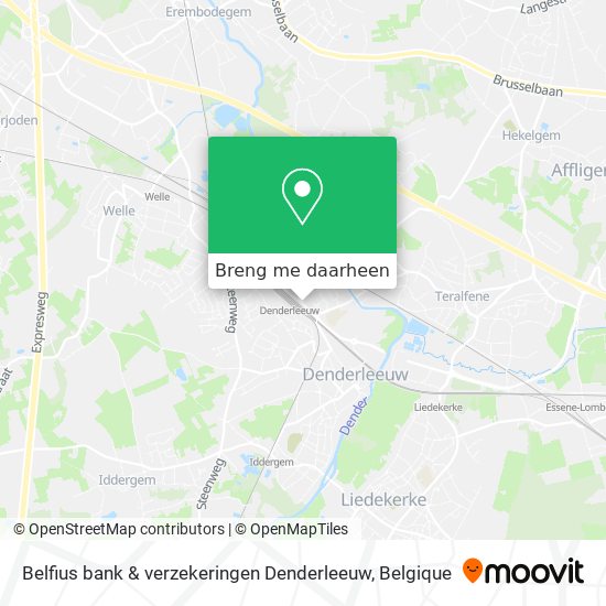 Belfius bank & verzekeringen Denderleeuw kaart