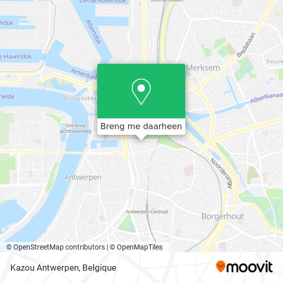 Kazou Antwerpen kaart