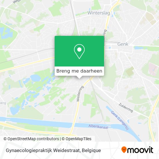 Gynaecologiepraktijk Weidestraat kaart