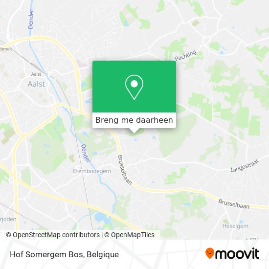 Hof Somergem Bos kaart
