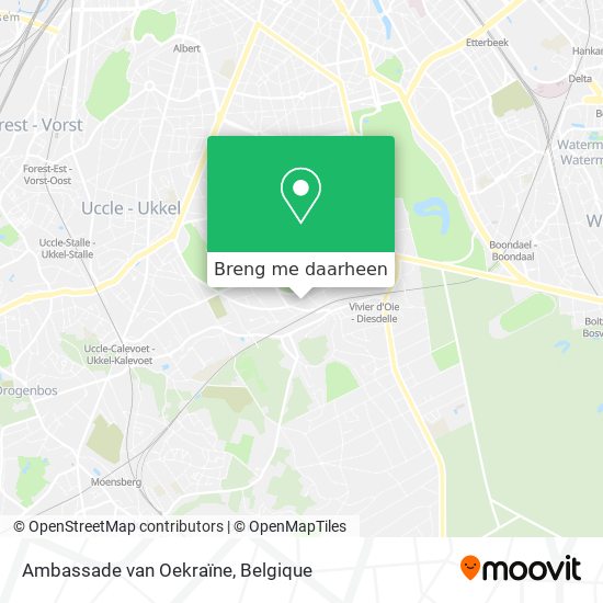 Ambassade van Oekraïne kaart