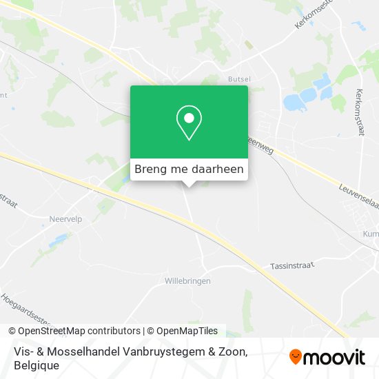 Vis- & Mosselhandel Vanbruystegem & Zoon kaart