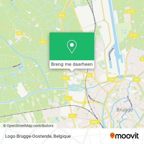 Logo Brugge-Oostende kaart