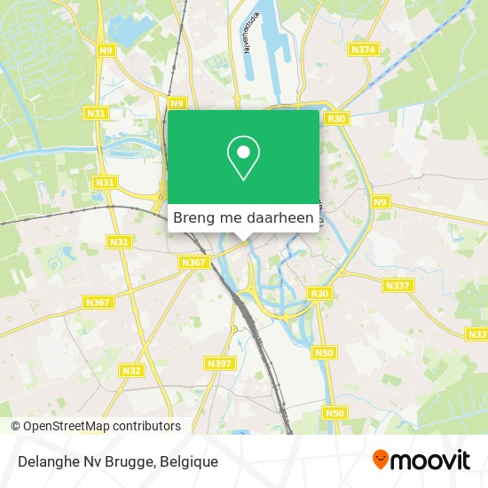 Delanghe Nv Brugge kaart