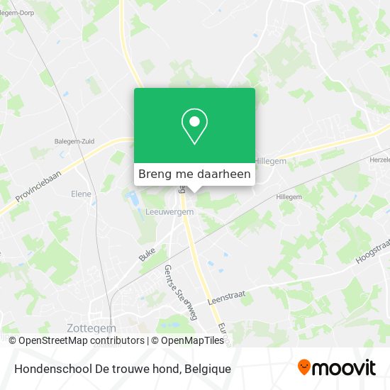 Hondenschool De trouwe hond kaart