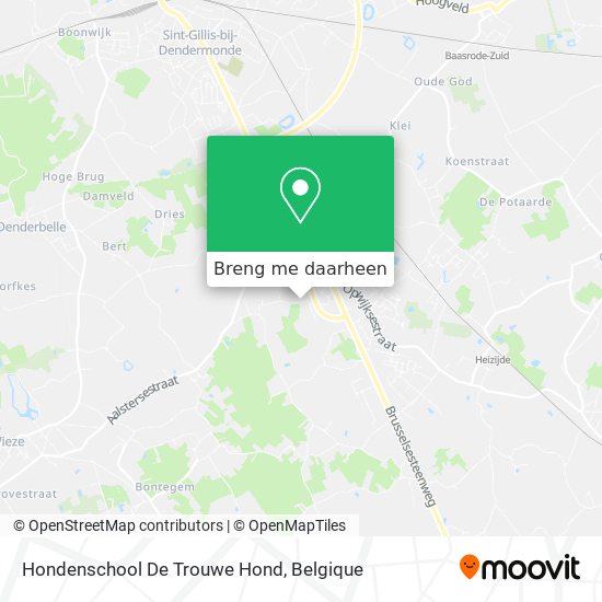Hondenschool De Trouwe Hond kaart