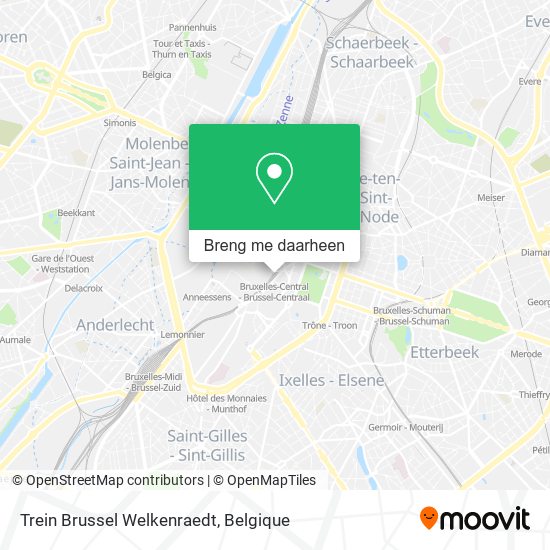 Trein Brussel Welkenraedt kaart