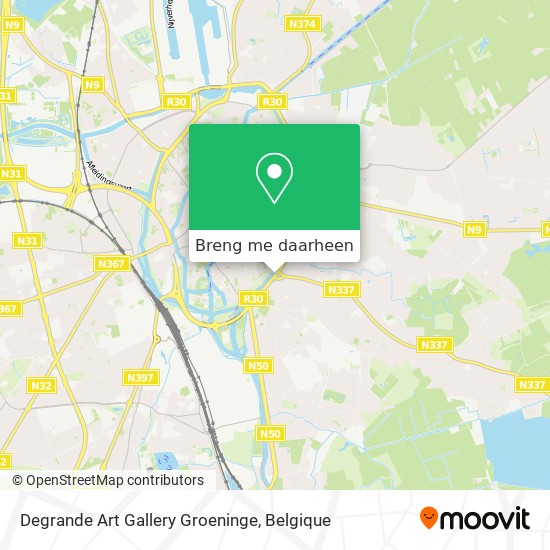 Degrande Art Gallery Groeninge kaart
