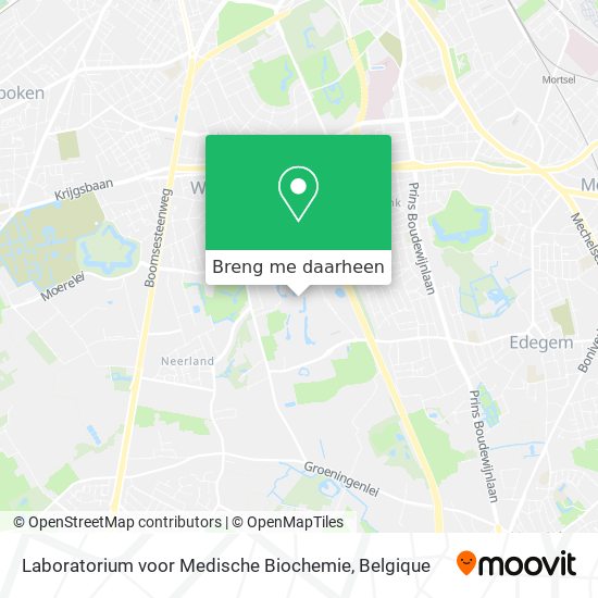 Laboratorium voor Medische Biochemie kaart