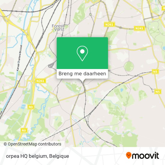 orpea HQ belgium kaart