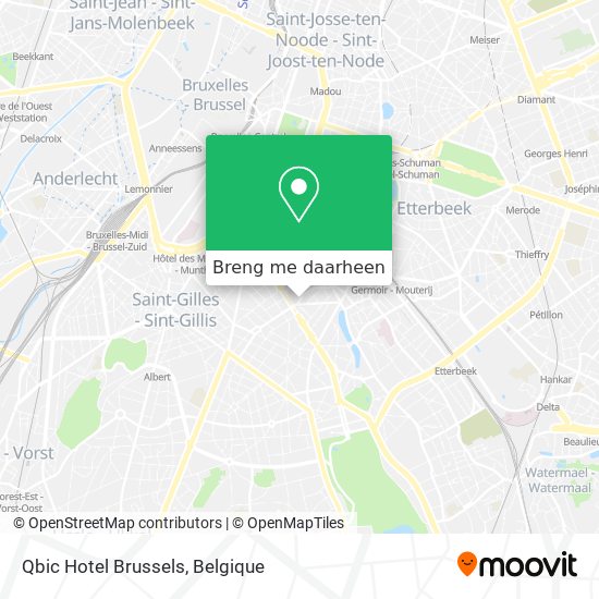 Qbic Hotel Brussels kaart