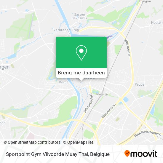 Sportpoint Gym Vilvoorde Muay Thai kaart