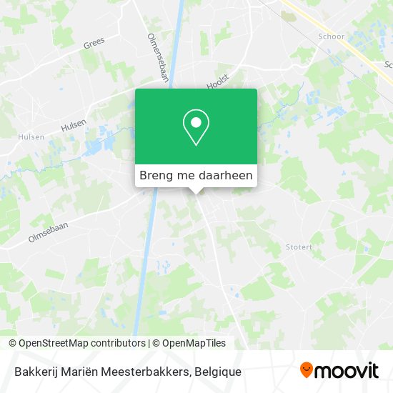 Bakkerij Mariën Meesterbakkers kaart