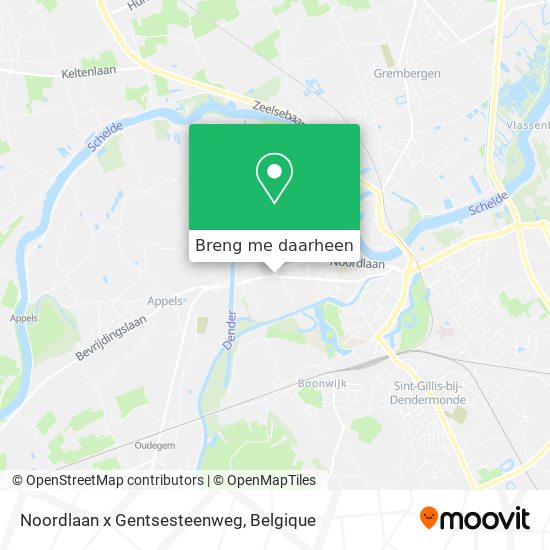 Noordlaan x Gentsesteenweg kaart