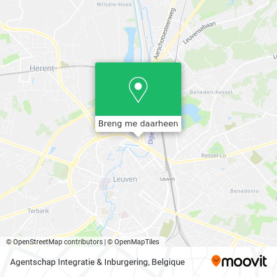 Agentschap Integratie & Inburgering kaart