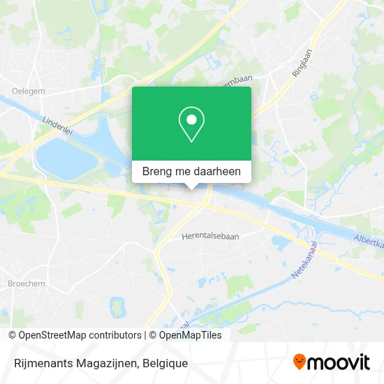 Rijmenants Magazijnen kaart